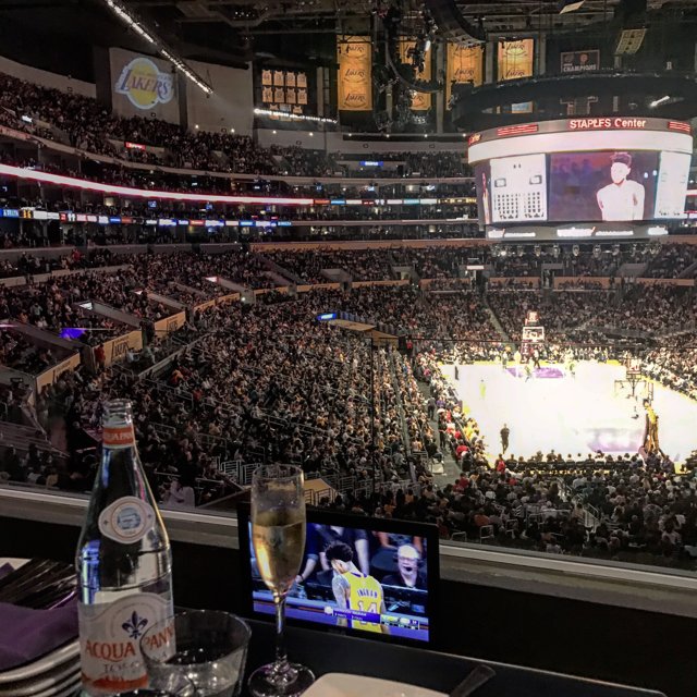 Top-View of Exciting Basketball Game at Crypto.com Arena