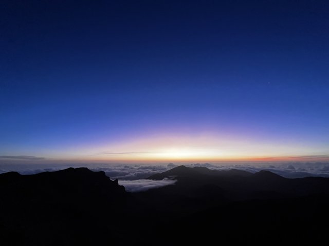 Sunrise over Haleakalā Mountain Range