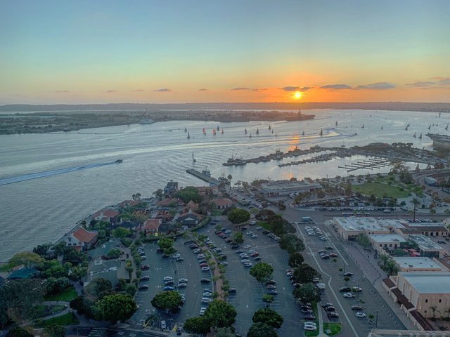 San Diego Bay Sunset Skyline