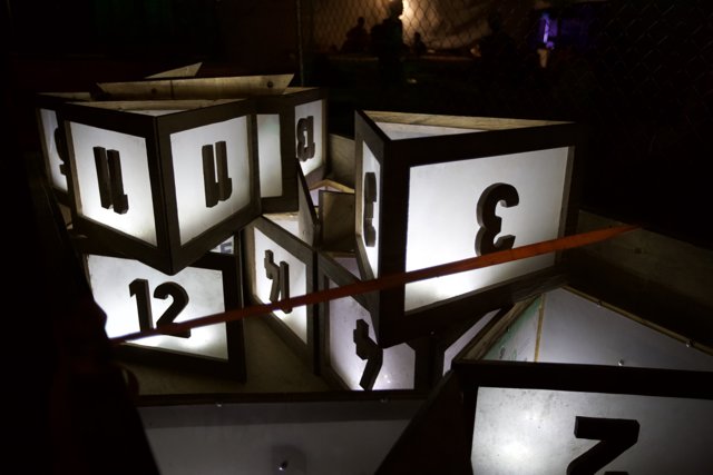 Illuminated Numbered Cubes