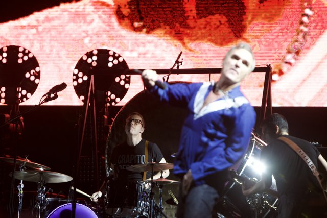 Morrissey Rocks the Stage with His Drumming Skills