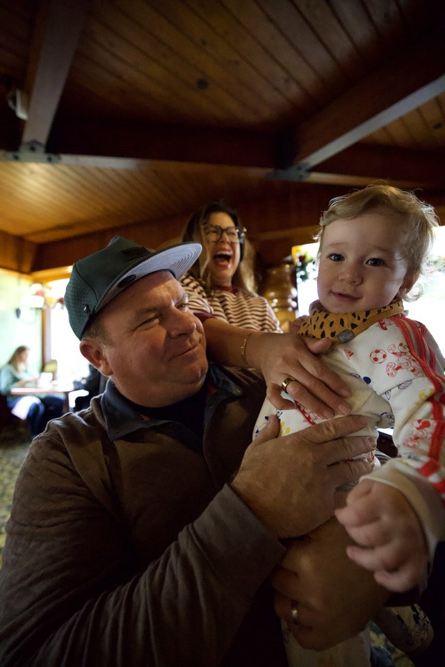 Family Joy at Madonna Inn Restaurant Gathering