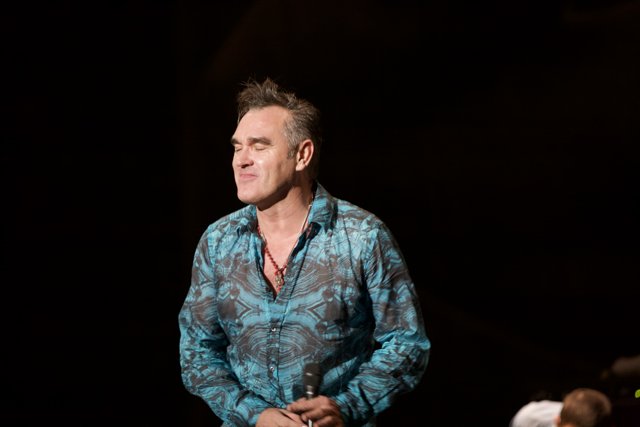 The Blue-Shirted Morrissey Takes the Stage at Coachella 2009