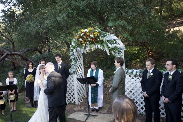 Truitt Wedding Ceremony in the Backyard