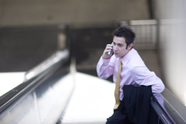 Suited Up Businessman on the Phone