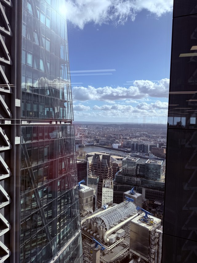 Panoramic View from London High-Rise Construction Site