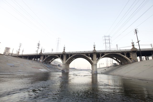 Arch Bridge Over the Mighty LA River