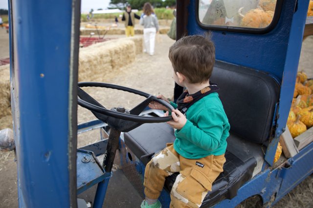 Young Explorer on the Farm