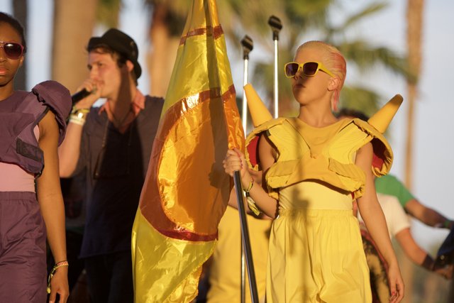 Dancing with the Flag at Coachella