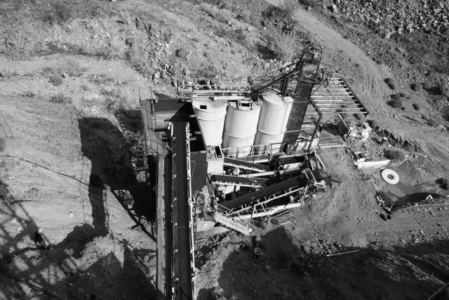 Aerial View of Massive Cement Plant
