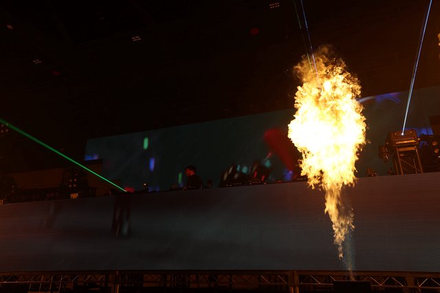 Pyrotechnic Fireball Erupts Over DJ Stage at Wobbleland