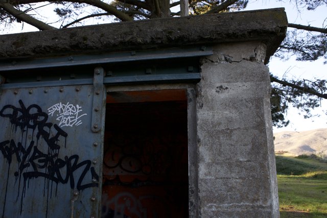 Graffiti Hut in Point Bonita