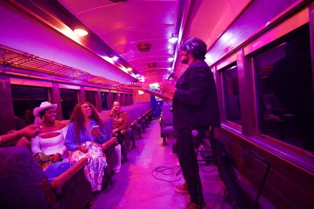 Live Music Performance in Vintage Train Car