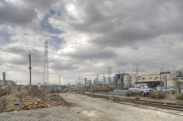 Cloudy Trainyard View