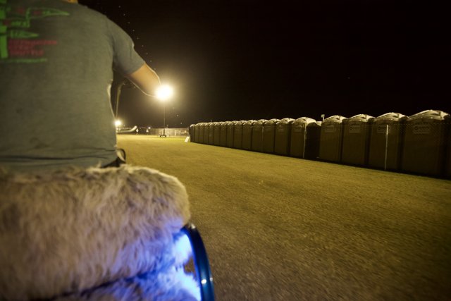Night Ride With Furry Friend