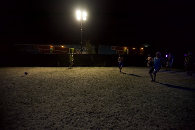 Nighttime Soccer Fun