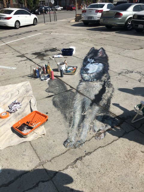 Pet Art on Pavement