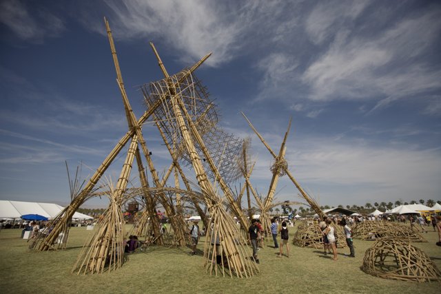 Bamboo Structure at Coachella