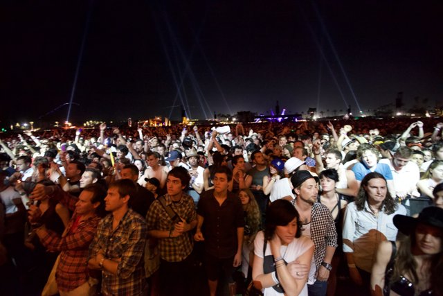 Night Crowd at Cochella Festival