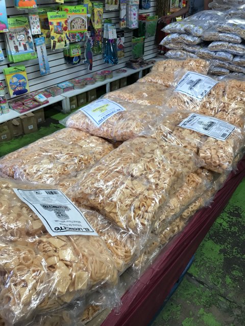Rice Stockpile at Los Angeles Grocery Store