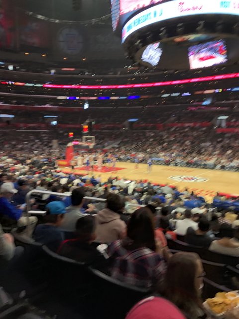 Basketball frenzy at the LA stadium