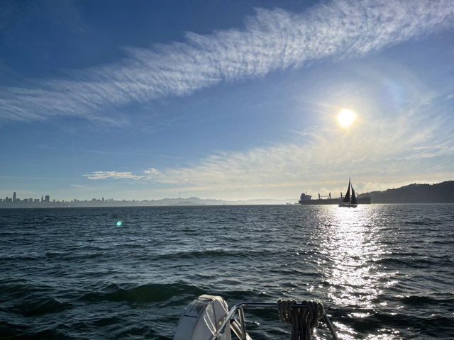 Sailing into San Francisco Bay