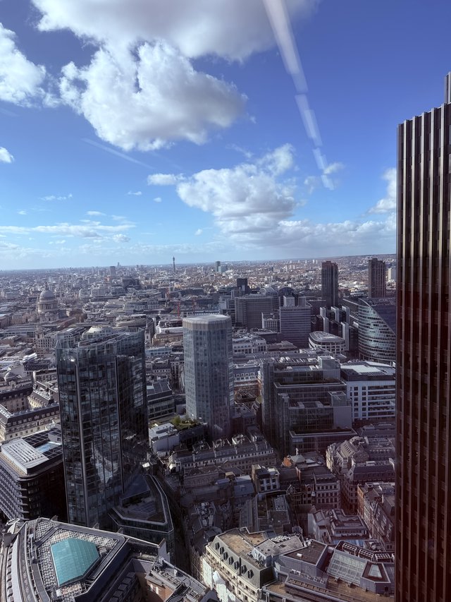 Panoramic View of London Skyline from High Rise