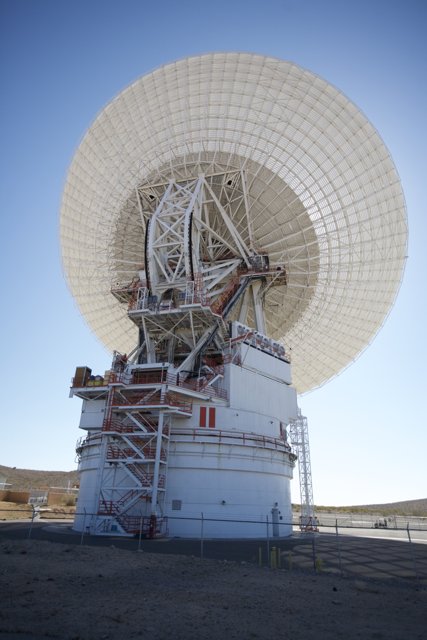 The Majestic Radio Telescope Standing Tall in the Desert