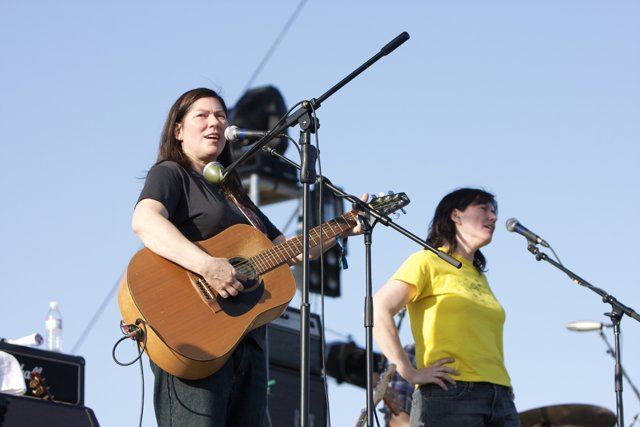 Coachella Concert Musicians Singing and Strumming