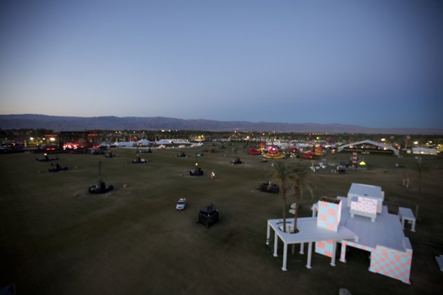 The Night in Coachella's Airfield