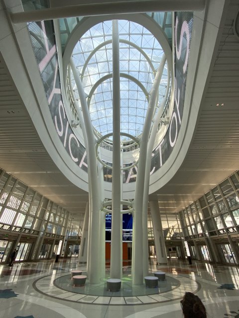 Atrium of the New International Airport in Chicago