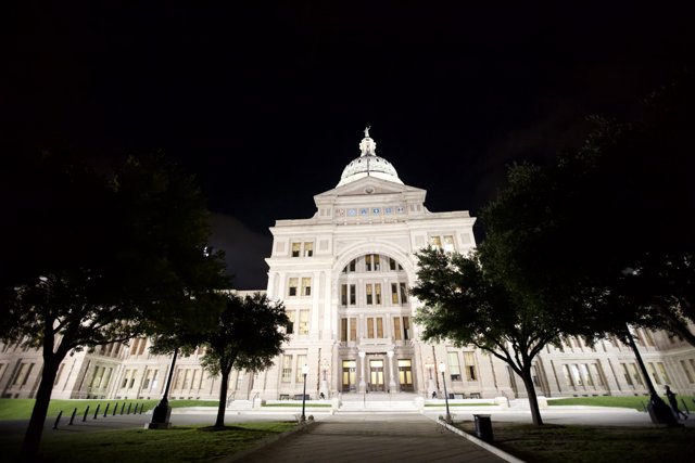 The Majestic State Capitol at Night