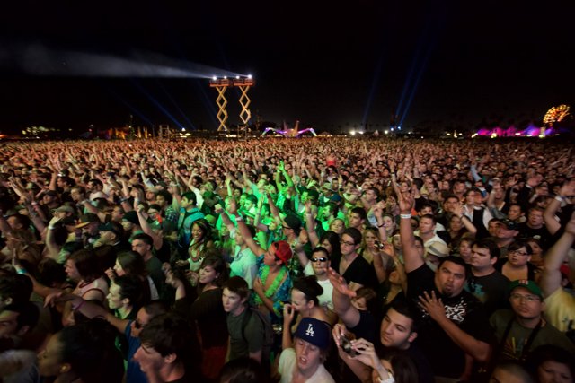 Urban Crowd at a Rock Concert