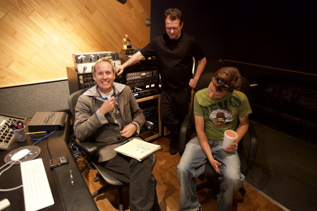 Recording Session with Three Musicians in Studio