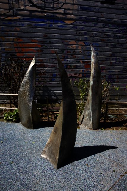 The Imposing Shark Fin Sculpture