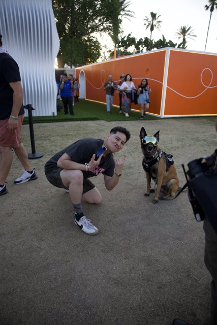 Pals at Play: Coachella 2024 Vibes with a Canine Friend