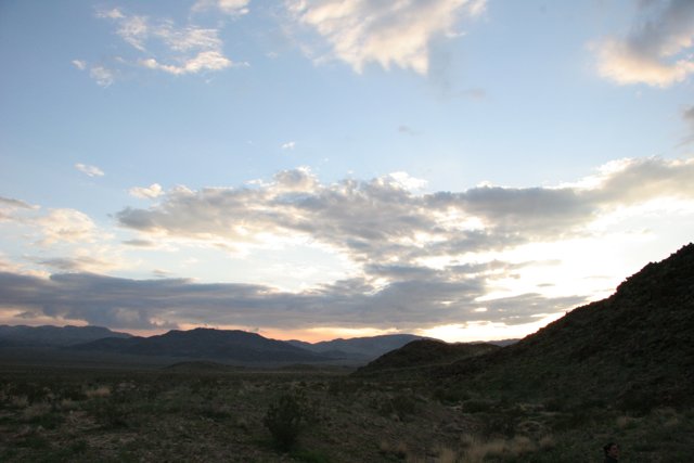 Serene Sunset Over Desert Plateau