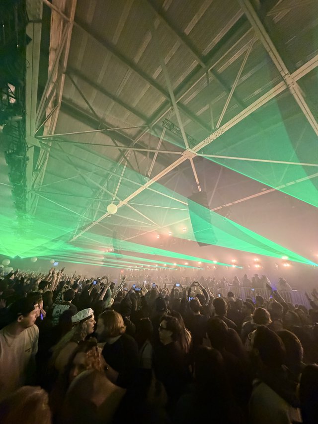 Spectacular Laser Light Show at Electronic Music Concert