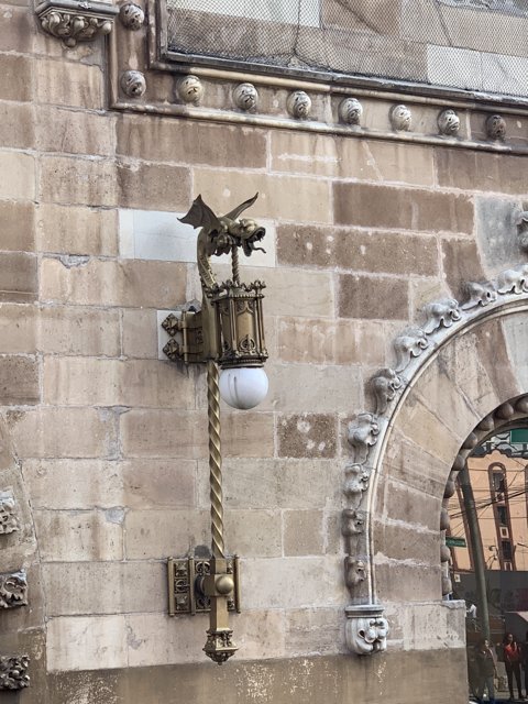 A Bird's View from the Gothic Street Lamp