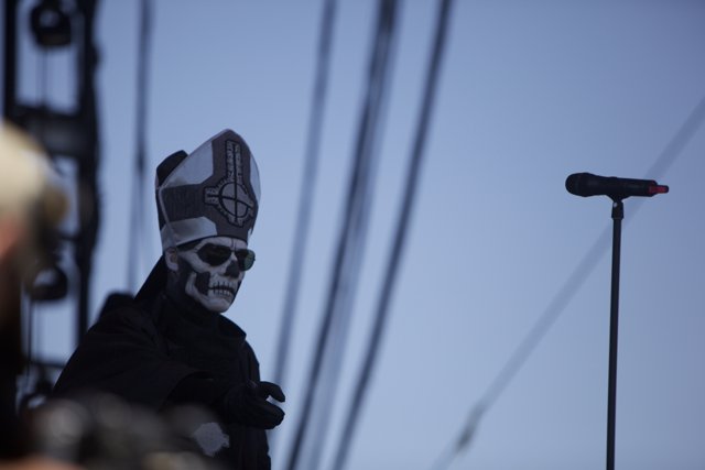 Skull Masked Performer Takes Coachella Stage