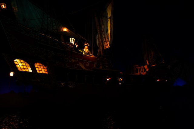 Nighttime Adventure Aboard the Pirate Ship