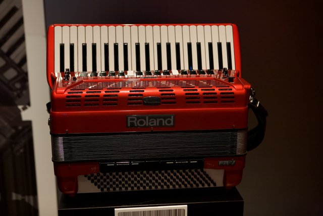 The Red Accordion Takes Center Stage