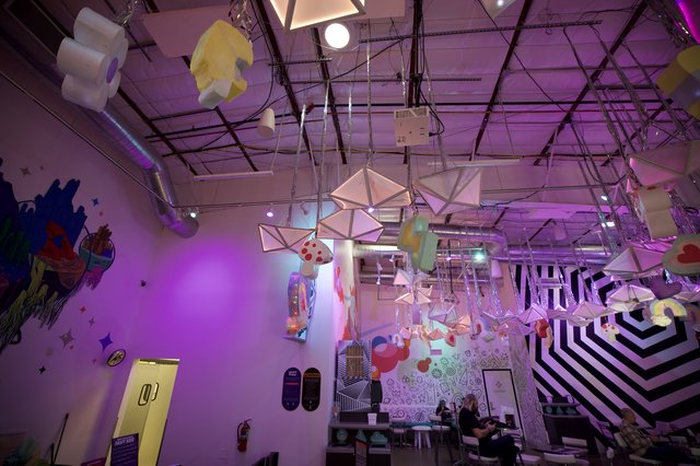 Whimsical Art Installation at Contemporary Gallery Space