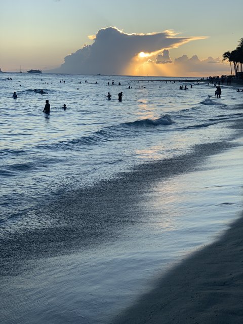 Sunset Scenery at Royal-Moana Beach