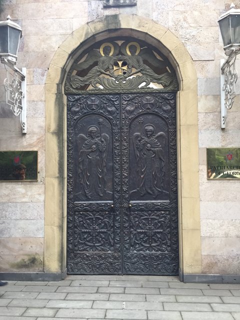 Ornate Gothic Arch Doorway