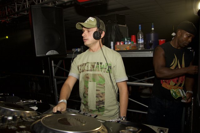DJ Andy C performing at nightclub