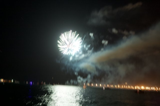 Sparkling Celebration on the Shoreline