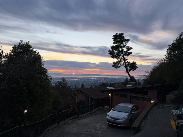 Sunset Vista Over Bay Area from Oakland Hills