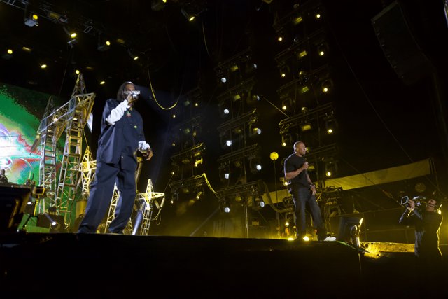 Dr. Dre and Guest Performer Take Over Coachella Stage
