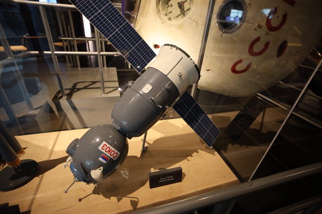 Soviet Soyuz 7K-OK Spacecraft Model Display